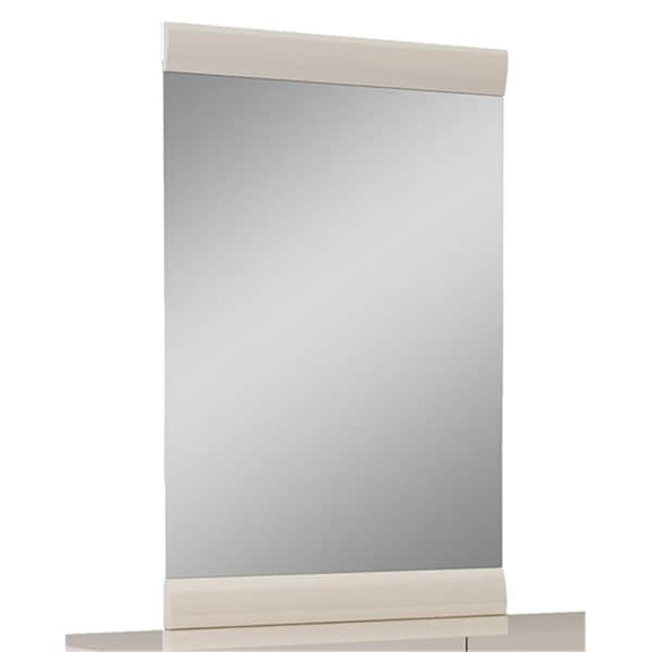 Oceantailer Home Roots Beddings Refined High Gloss Mirror, Beige - 47 in. 329660 - main
